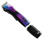 Pulse ZR II - Purple Galaxy Limited Edition Clipper,"Purple and blue cordless clipper angled front view"