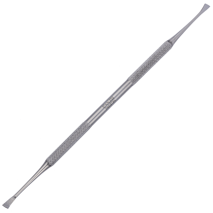 Tooth Scaler Double Ended,"Double-ended metal scaler with textured grip"
