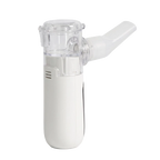 Puppywarmer Handheld Nebulizer,"Handheld nebulizer with clear chamber and angled mouthpiece"