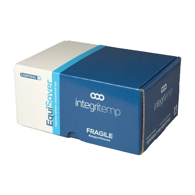 EquiSaver Cooled Semen Shipper,"Blue and white rectangular insulated shipping box"