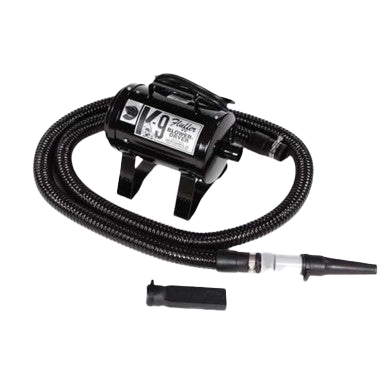 K-9 Fluffer Dog Dryer & Dog Fluffer,"Black pet dryer with hose and nozzle attachments"