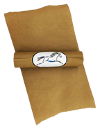 Spitfire's Poultice Paper,"Rolled brown paper wrapped with flat sheet and oval label"