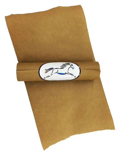 Spitfire's Poultice Paper,"Rolled brown paper wrapped with flat sheet and oval label"