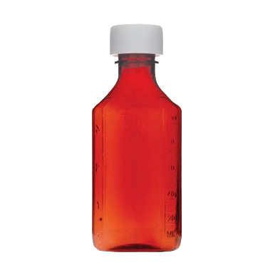Amber Bottles,"Amber glass bottle with white cap"
