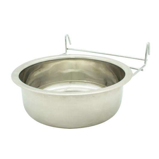 Coop Cups with Wire Hanger,"Metal cup with attached wire hanger"