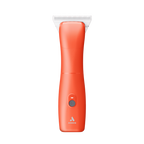 Emerge Clipper Orange with Wide 30 Blade by Andis,"Orange clipper with wide silver blade, front view"