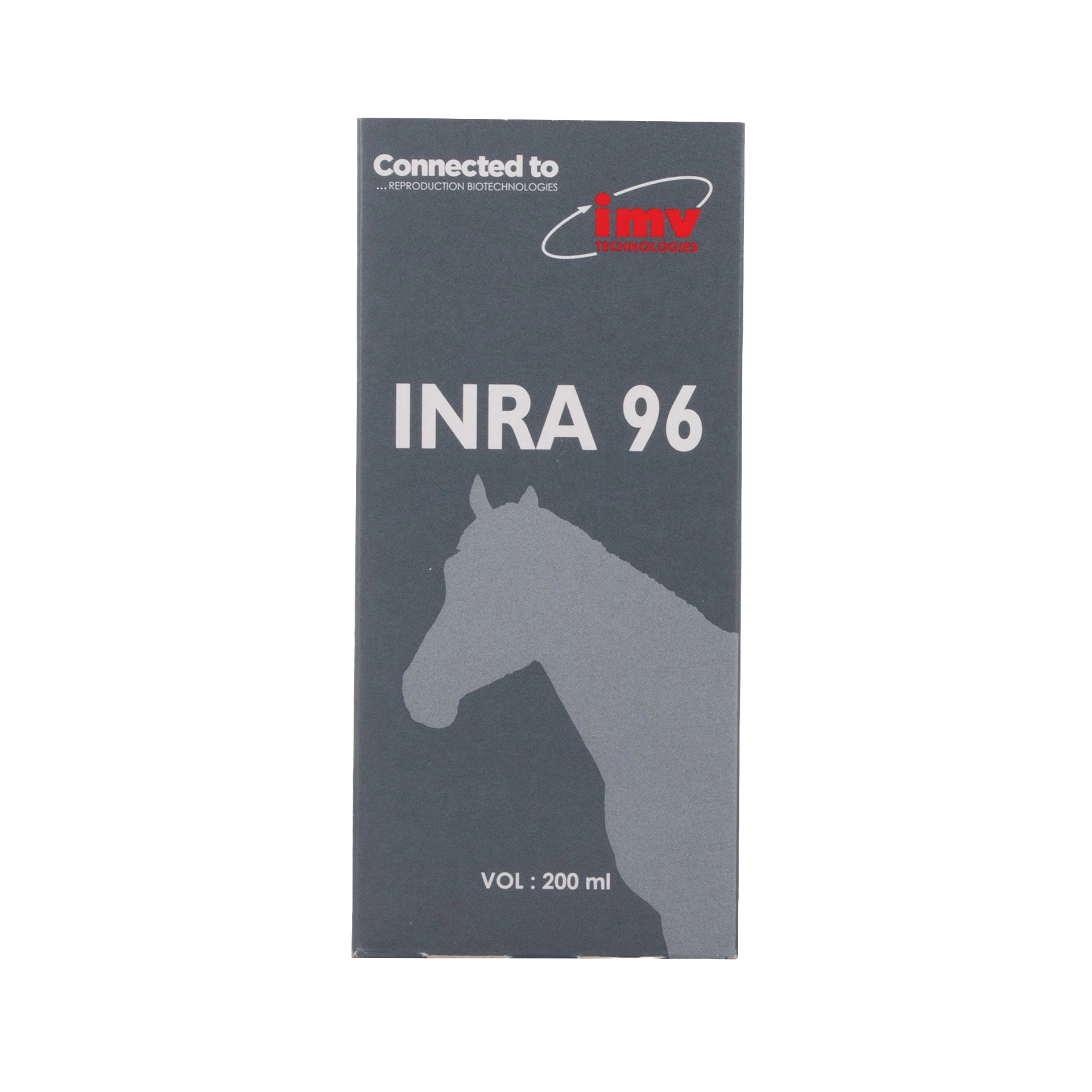 INRA 96 Extender,"Dark product box with horse silhouette, front view"