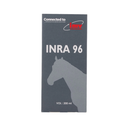 INRA 96 Extender,"Dark product box with horse silhouette, front view"