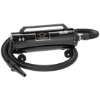 Metro Air Force® Master Blaster® Pet Dryer,"Black cylindrical dryer with hose, nozzle, handle, and wheels"