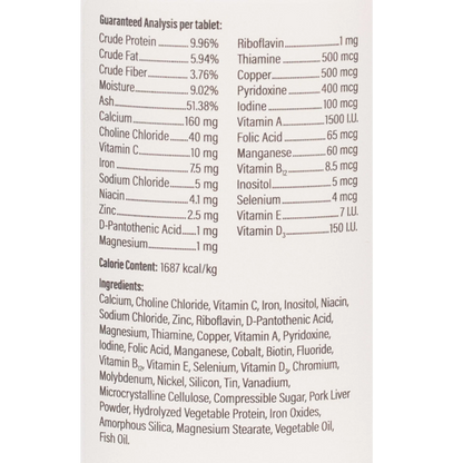Doc Roy's® Daily Care Canine,"Back label view of package with ingredients panel"