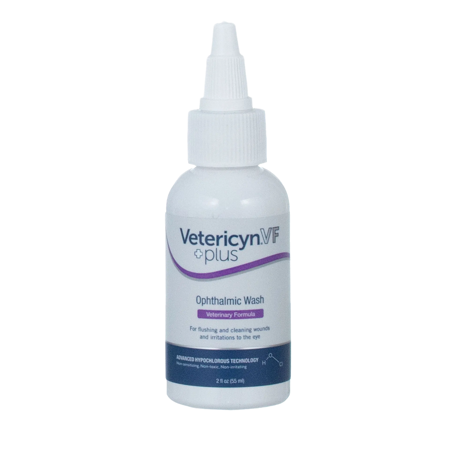 Vetericyn® VF Plus Ophthalmic Wash,"White bottle with pointed nozzle cap"