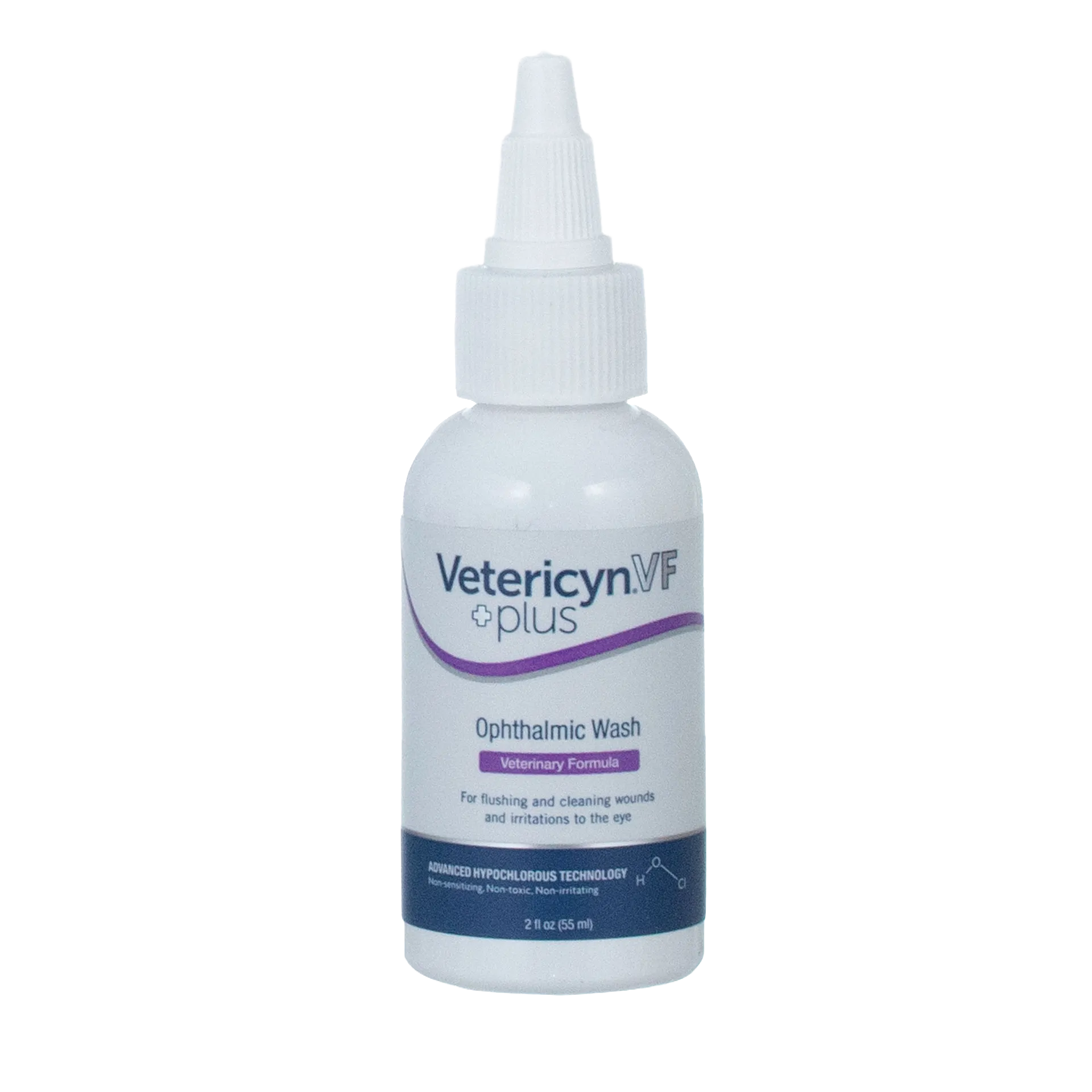 Vetericyn® VF Plus Ophthalmic Wash,"White bottle with pointed nozzle cap"
