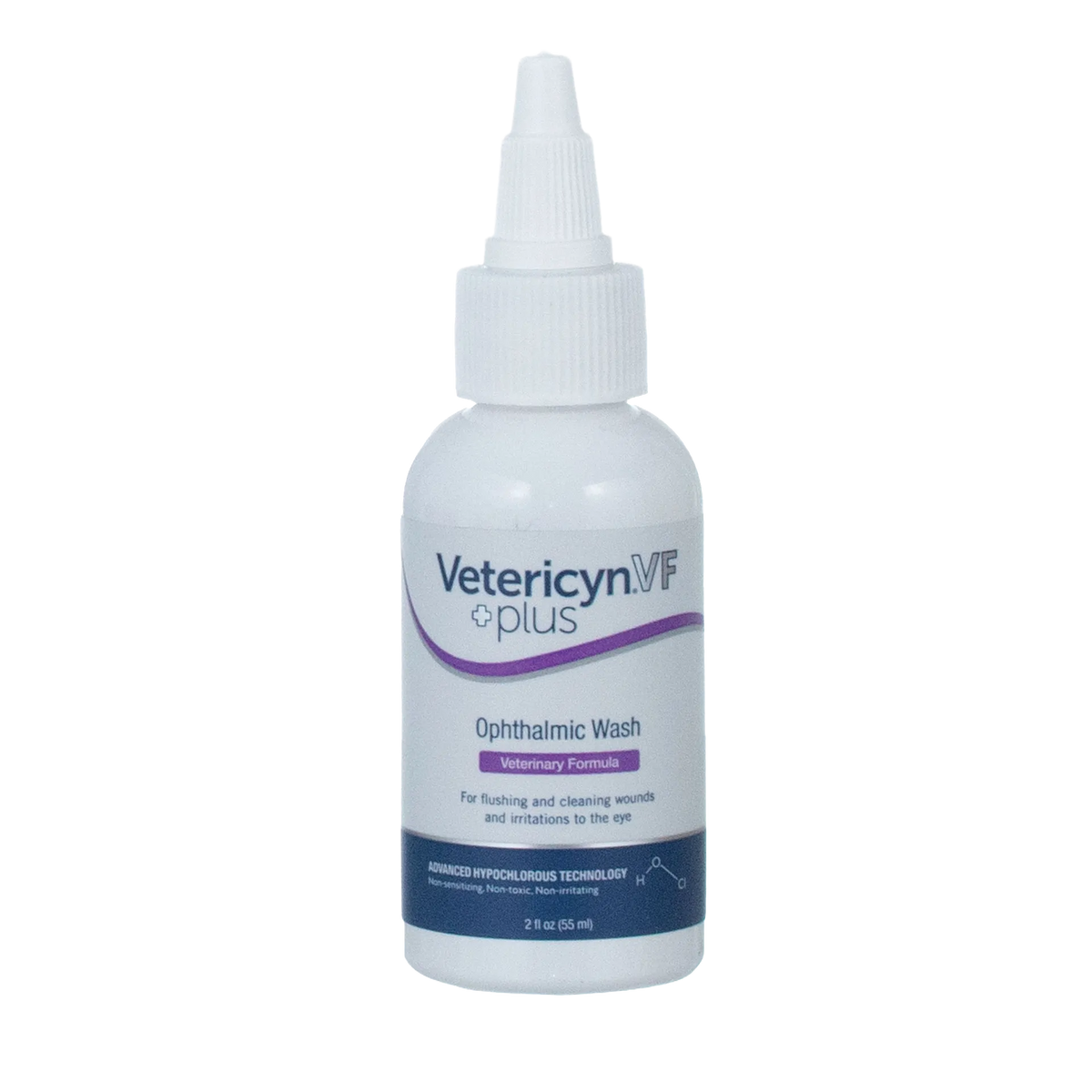 Vetericyn® VF Plus Ophthalmic Wash,"White bottle with pointed nozzle cap"