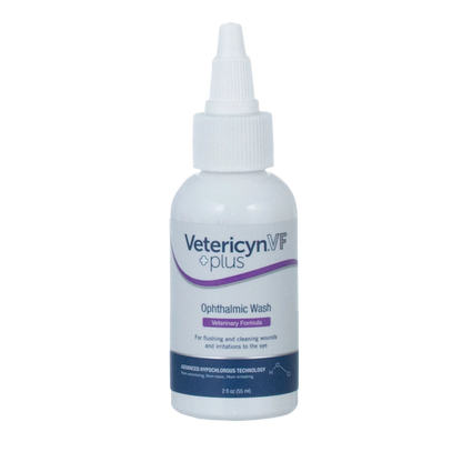 Vetericyn® VF Plus Ophthalmic Wash,"White bottle with pointed nozzle cap"