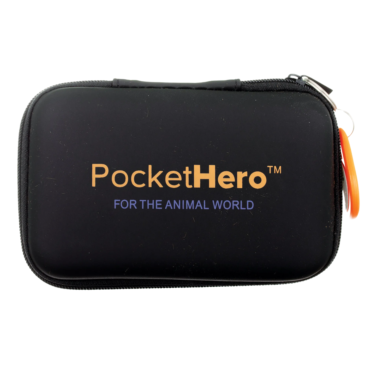 Pocket Hero™ ISO Microchip Scanner,"Black zippered carrying case with key ring"