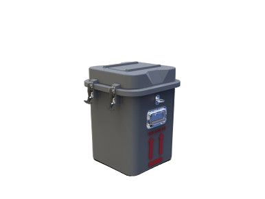 VS4-3 Vapor Shipper,"Insulated shipping container with latched lid and side handle"