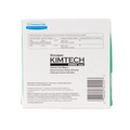 Kim Wipes,"White tissue box back panel with barcode"