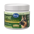 PetAg Dyne Soft Chews Joint Health & Mobility,"Plastic supplement jar with screw-top lid and dog illustration"