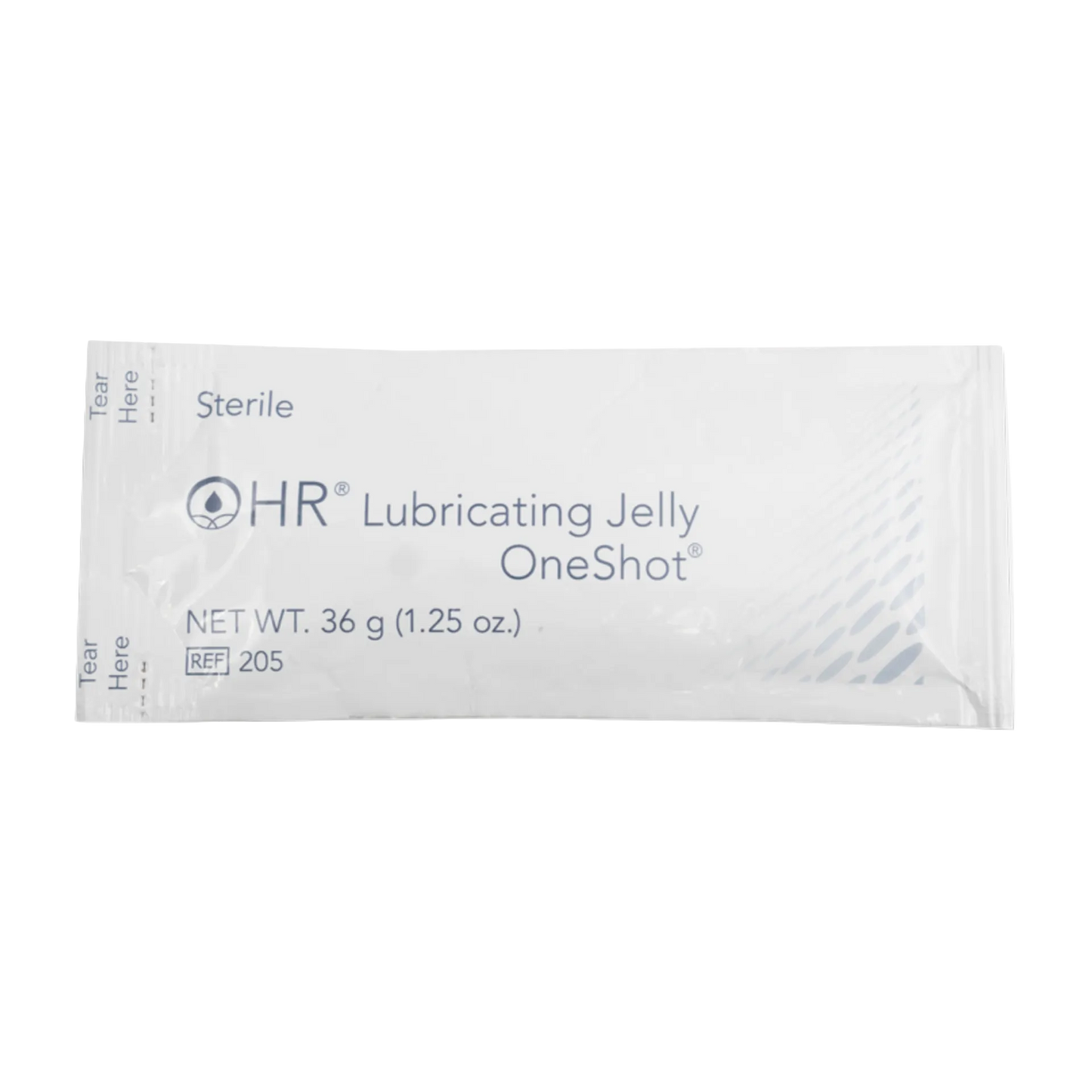 HR Sterile Lubricating Jelly One Shot,"Single-use lubricating jelly packet"