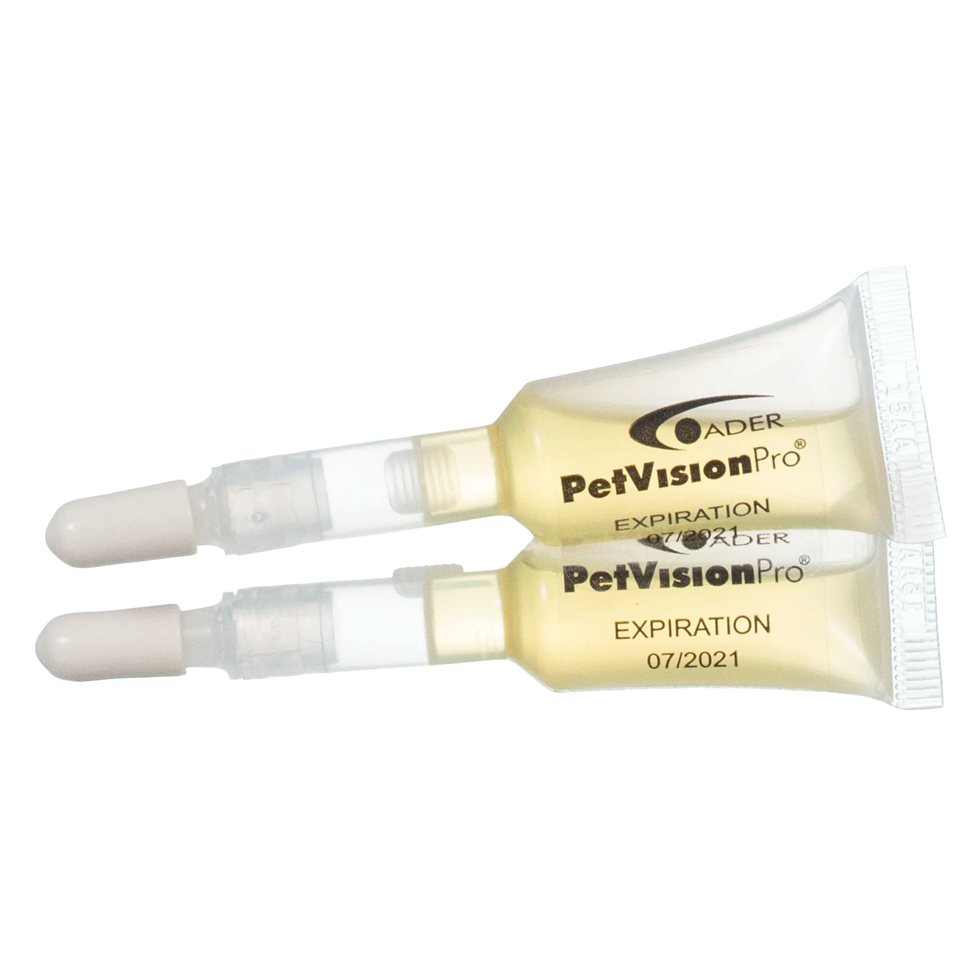 PetVisionPro®,"Two squeeze tubes with applicator caps"