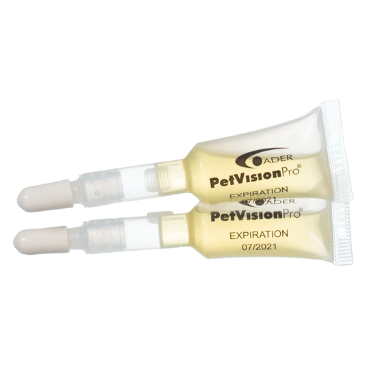 PetVisionPro®,"Two squeeze tubes with applicator caps"