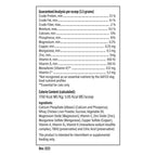 Doc Roy's® Healthy Bones - Bone Health Vitamins for Dogs & Cats,"Back view of supplement bottle label with ingredients panel"