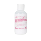 AV Conditioning Solution,"White plastic bottle with ribbed cap and pink label"