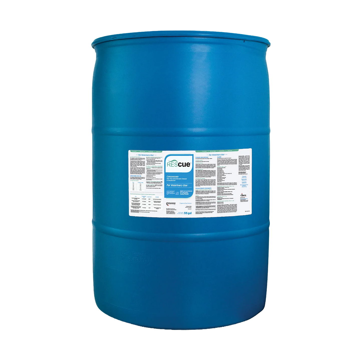 Rescue®  Disinfectant Cleaner,"Blue drum with front product label"