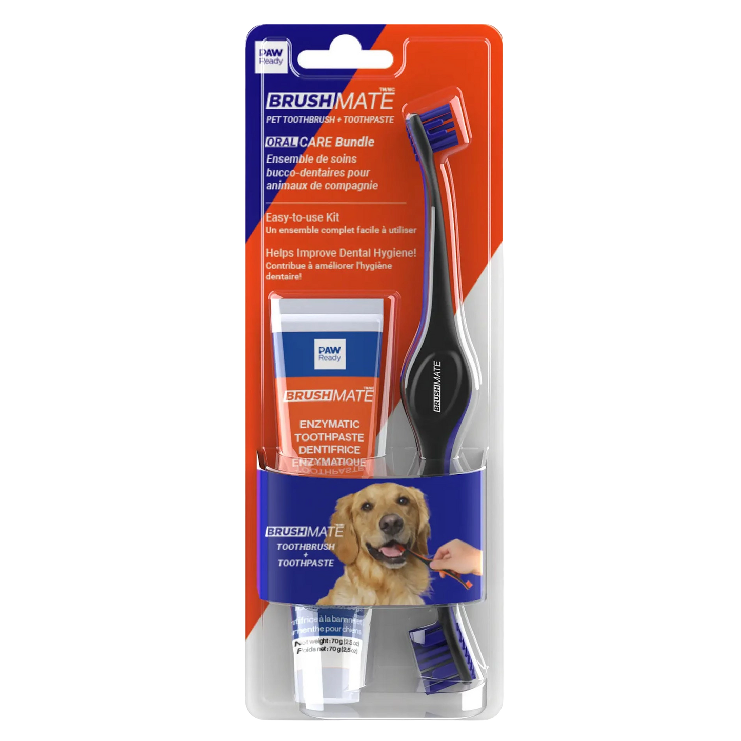 Paw Ready Oral Care Bundle,"Toothbrush and toothpaste kit in blister packaging"