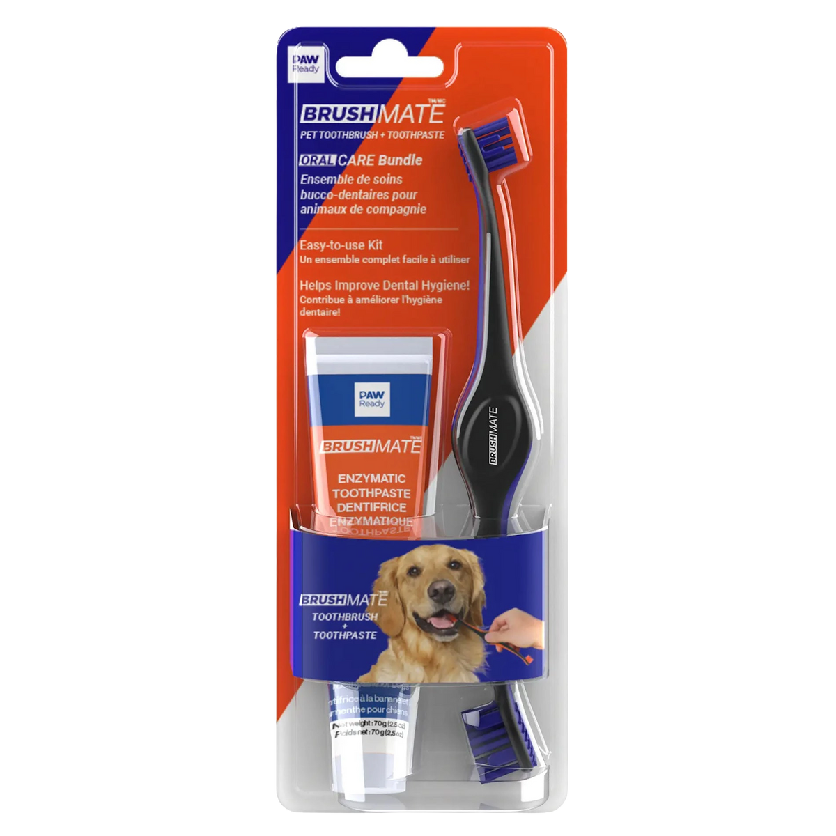 Paw Ready Oral Care Bundle,"Toothbrush and toothpaste kit in blister packaging"