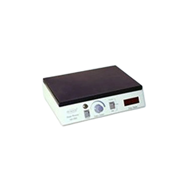 Small Slide Warmer Holds 23 Slides,"Benchtop slide warmer with flat black heating surface"