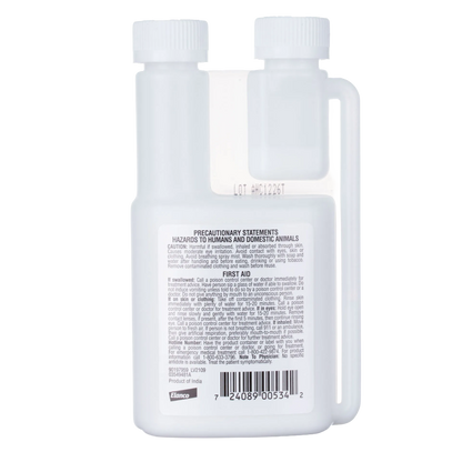 Cylence Ultra™ Premise Spray,"Back view of dual-neck bottle with handle and label"