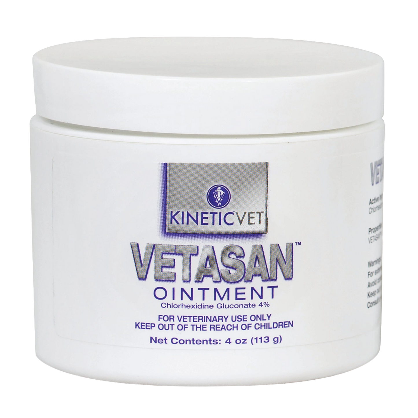 Vetasan® Ointment,"White ointment jar with screw-top lid"