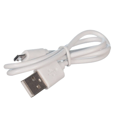 Pocket Hero™ ISO Microchip Scanner,"Handheld scanner with white USB charging cable"
