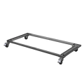 Base for WZ-304 Half Bank with 4 Casters,"Rectangular metal base frame with four casters"