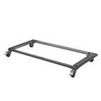 Base for WZ-304 Half Bank with 4 Casters,"Rectangular metal base frame with four casters"