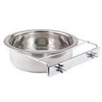 Coop Cups with Bolt Clamp,"Stainless steel bowl with metal bolt clamp"