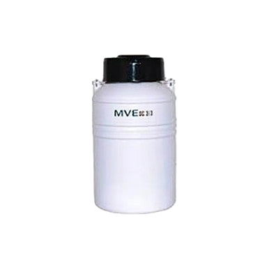 MVE SC 3/3m,"White cylindrical storage container with black lid"