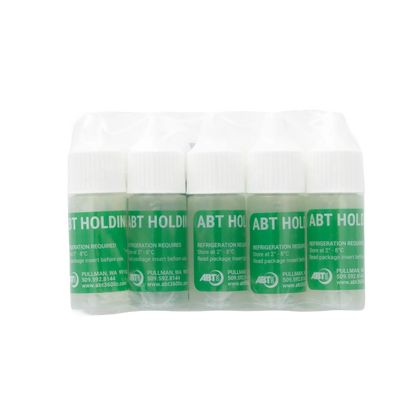 ABT360 Holding Media,"Five vials with white caps in sealed plastic pack"