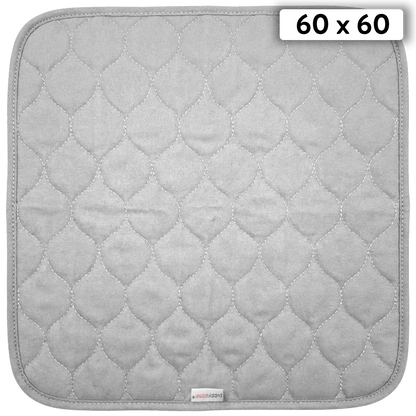 Puppywarmer Whelping Box Pad,"Gray quilted square pad with rounded corners"