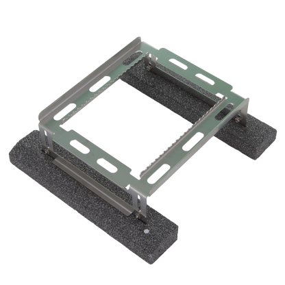 Floating Straw Rack,"Metal rack with dark foam pontoons"