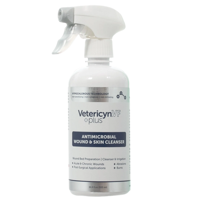 Vetericyn® VF Plus Wound & Skin Care,"White spray bottle with trigger nozzle"