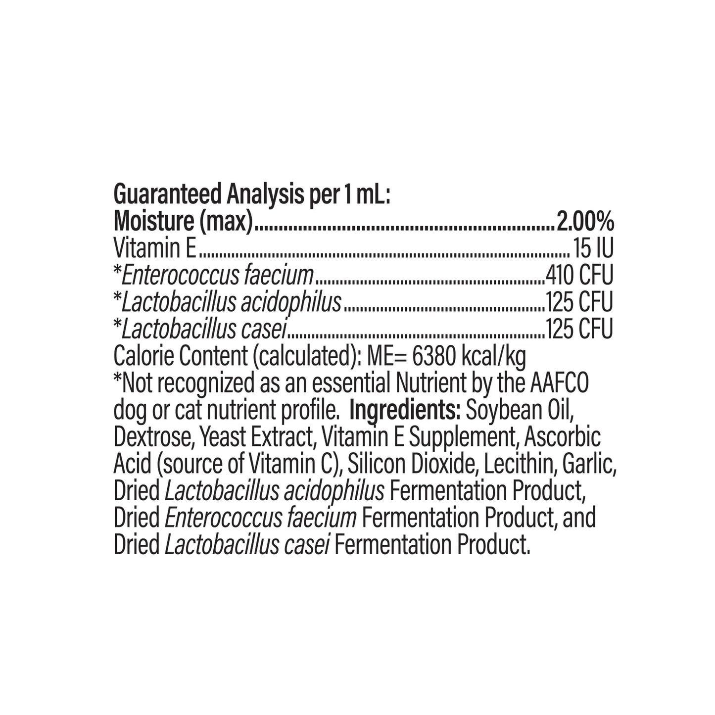 Doc Roy's® GI Synbiotics™,"Close-up of package back with supplement facts panel"