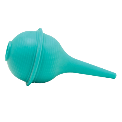 Bulb Syringe,"Teal bulb syringe with tapered nozzle"