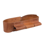 Bite Bar for phantom,"Brown leather bite bar with stitched pocket compartments"