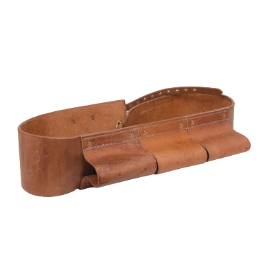 Bite Bar for phantom,"Brown leather bite bar with stitched pocket compartments"