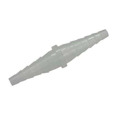 Stepped Adapter/Tubing Connector,"Clear tapered stepped connector fitting"