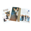 My Puppy Guide Booklet,"Open puppy guide booklet with dog cover and inside pages"