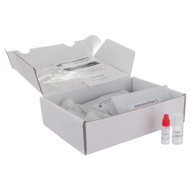 IgG Immunocheck,"Open kit box with inserts and two reagent vials"