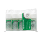 ABT360 Holding Media,"Shrink-wrapped tray of small clear vials with white caps"